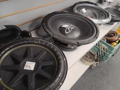 We have a selection of car audio products including amps, subs, and speakers for sale at Cashopolis...