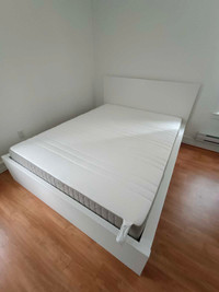 Ikea Queen bed. Mattress and frame