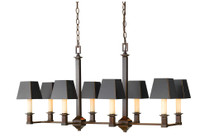 Bradley 8 Light Linear Chandelier by Golden SKU: A176888