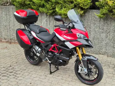 Limited Edition No. 154, 2012 Ducati Multistrata 1200S Pikes Peak. All luggage, liners, and carbon f...