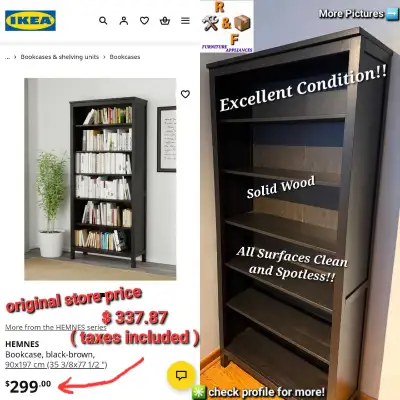 ✳️ Ikea Hemnes Bookcase Shelf (Mint Condition), View more