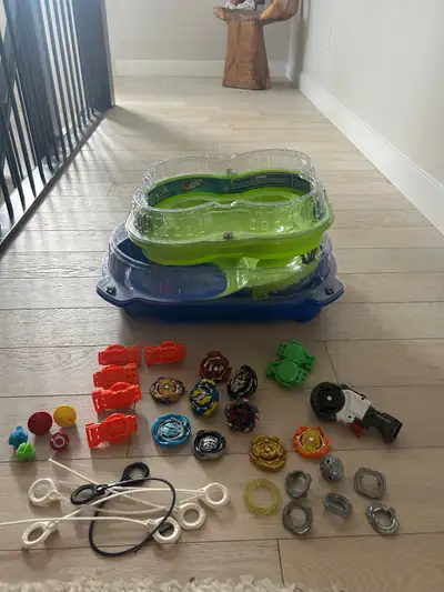 beyblades & 2 battle parks, View more