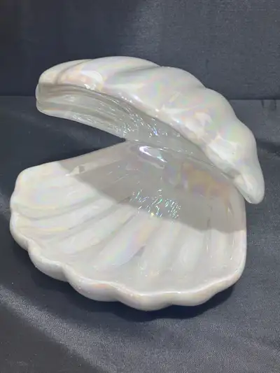 Iridescent Ceramic Seashell Decor, View more