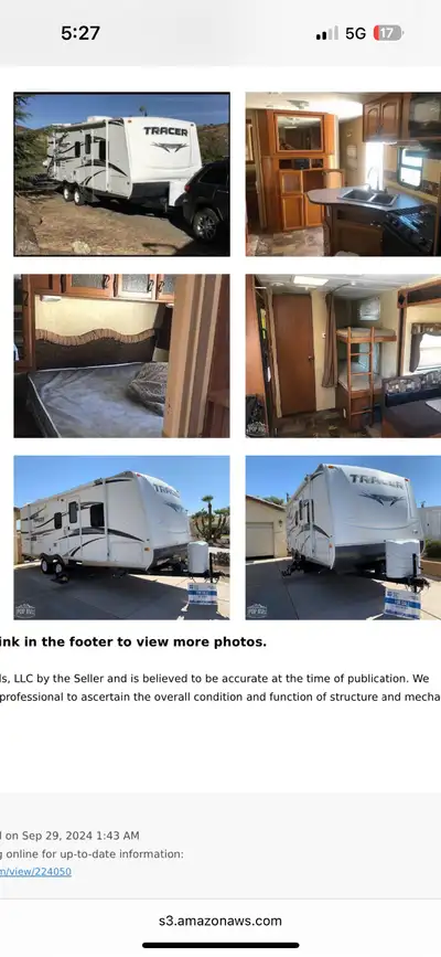 For Sale: 2012 Prime Time Tracer 245BHS Travel Trailer – Like New! Looking for a family-friendly, li...