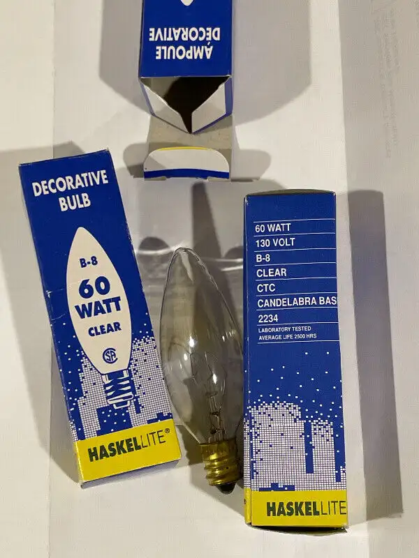 60 Watt Chandelier bulbs (3 for $5) in Indoor Lighting & Fans in Ottawa - Image 2