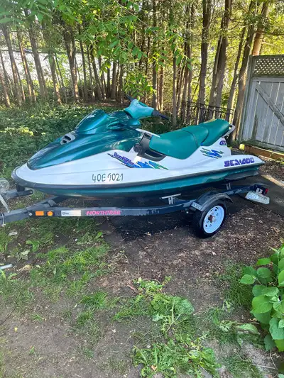 Brand new battery. New tires for the trailer. Runs well. Back seat had some damage to it. Crack on t...