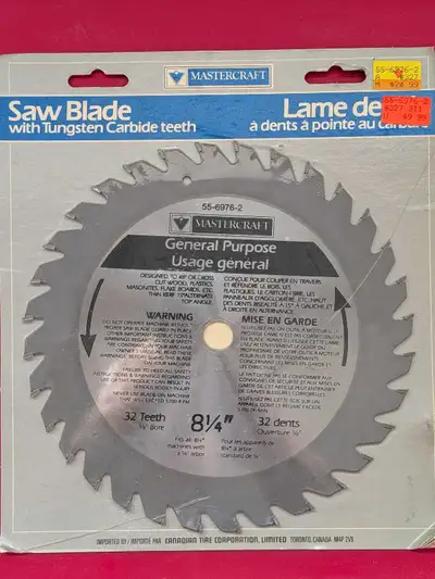 8 1/2" Carbide Saw Blade , View more