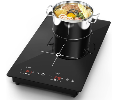 VBGK Double Induction Cooktop for sale. Not used. 12 Inch Portable Induction Cooktop with 2Burner,11...