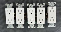 Leviton Receptacle Outlets (White 5 Pack)
