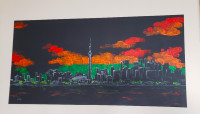 Toronto skyline art paintings