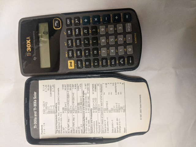 Texas Instruments Multi Function Calculator with Case in Other in Mississauga / Peel Region - Image 2