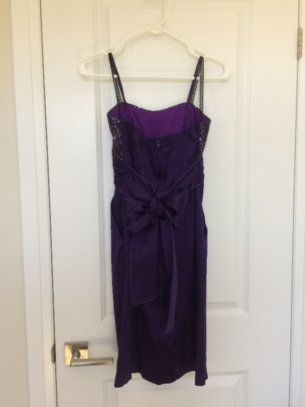 Purple Satin Finish Dress - New Price! in Women's - Dresses & Skirts in Kitchener / Waterloo - Image 2