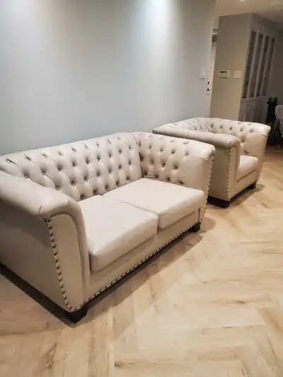 Couch set of 3 - Sofa, Loveseat and Chair (Free Delivery) , View more