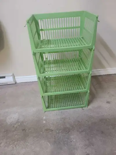 4-Tier Plastic Storage Rack, View more