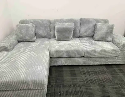 Beautiful Corduroy Sectional Sofa with Matched Cushion , View more
