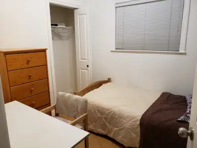 One furnished private room in 2BR ground floor house. Available Aug 1st. Located on Killarney Street...