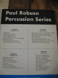paul robson percusion series music books