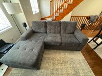 Couch w/chaise lounge $350
