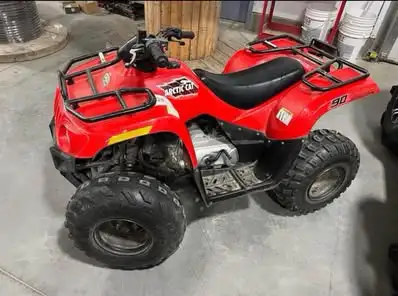 2015 Arctic cat 90 $2500, VGUC- our daughter loved this thing- it’s a kids/youth sized quad with rev...