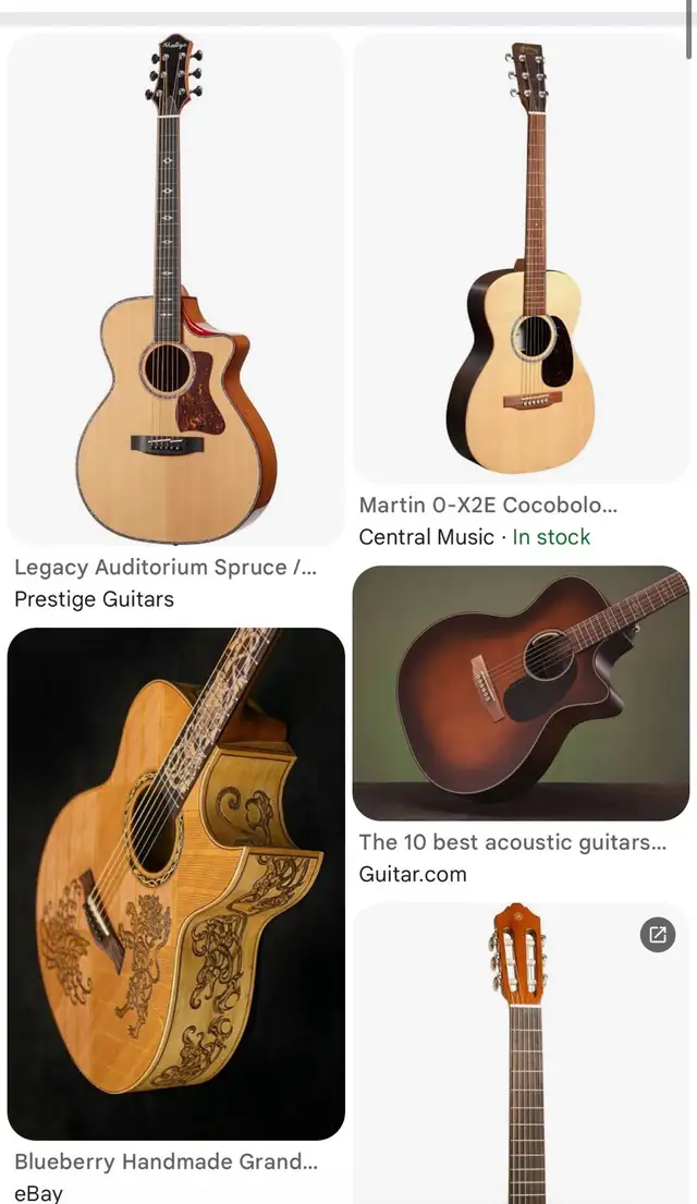 looking for acoustic guitar 