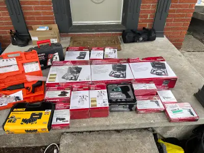 Brand New Air Tools Bundle Husky DeWalt Over $2000 Retail, View more