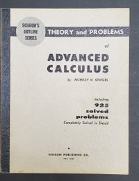 Schaum's Outline Advanced Calculus Book by Murray R. Spiegel