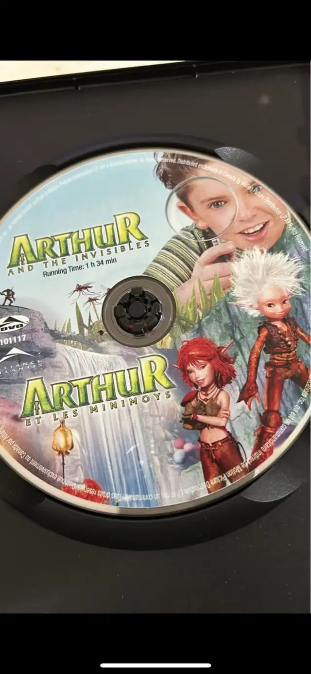 Arthur and the Minimoys DVD for $562863261486721122