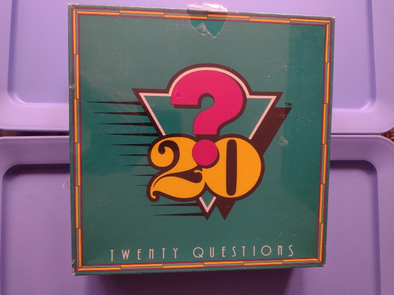 TWENTY QUESTIONS BOARD GAME 1988 UNUSED MINT VINTAGE. | Toys & Games ...