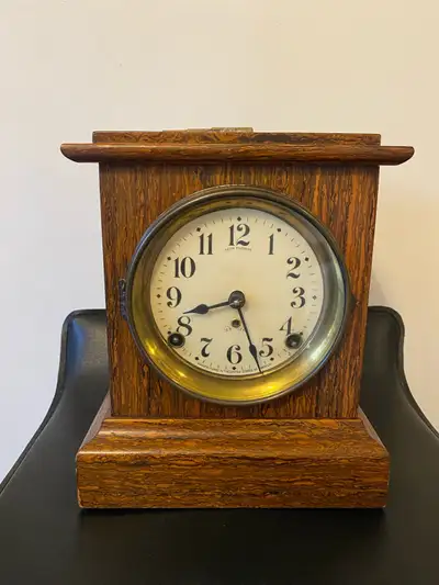 Antique Seth Thomas Mantle Clock 10” tall., View more