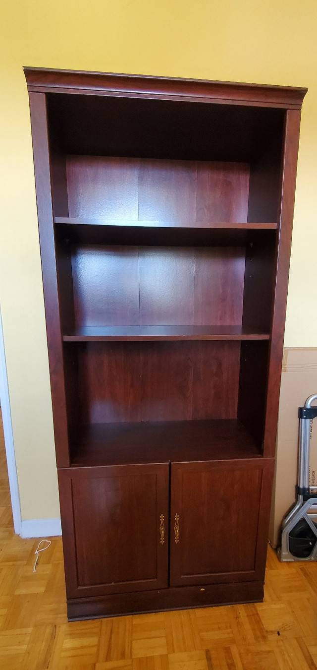 Mahogany colour wood bookcase Bookcases & Shelving Units City of