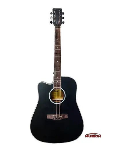 41"  Full size Lefty Acoustic Guitar Left handed black, View more