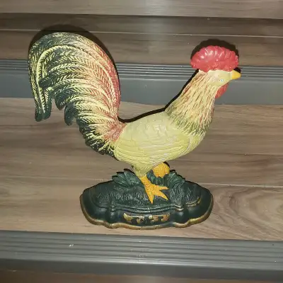 14 inch cast iron rooster, View more