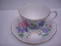 VTG Royal Albert “Sweet Pea” Footed Cup & Saucer