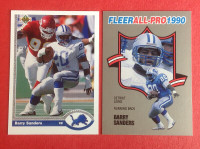 Fleer Upper Deck Barry Sanders Football Cards