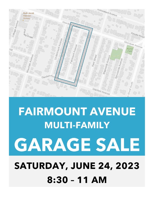 Street wide GARAGE / YARD SALE this weekend Garage Sales Hamilton