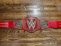 Universal Championship Replica Title Belt RED Adult Size 2mm Bra