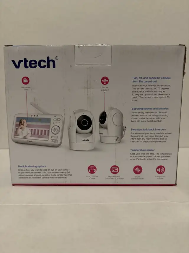 VM5262-2 Double Camera Baby Monitor – 5” Screen, Brand New62863264625153124