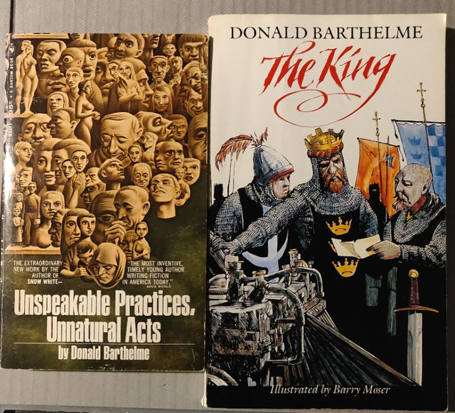 Two works by Donald Barthelme in Fiction in Oakville / Halton Region