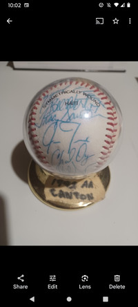 1992 Canton Akron Indian's AA Autographed Baseball