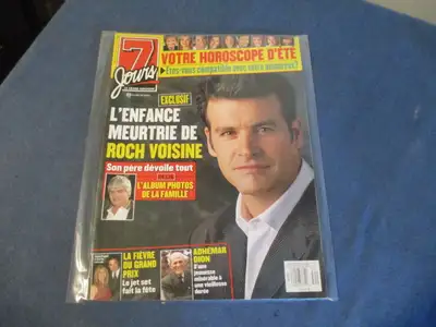 7 JOURS MAGAZINE-6/22/2002-ROCH VOISINE COVER-L'ENFANCE MEURTRIE, View more