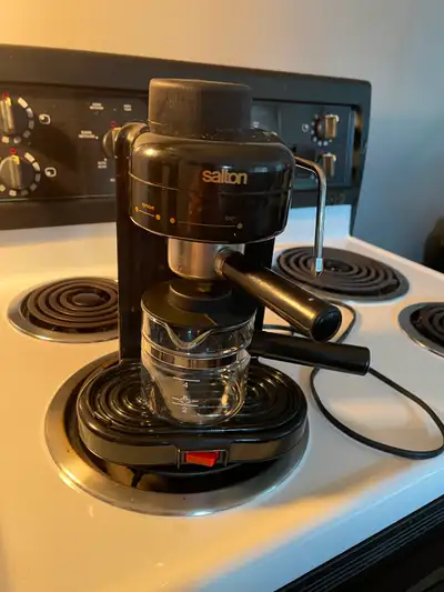 Vintage Salton electric expresso and cappucinno maker with steam, View more