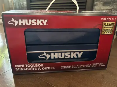 Brand New Husky Mini Toolbox (Dark Blue) – Unopened, View more