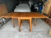 Solid pine gate leg table