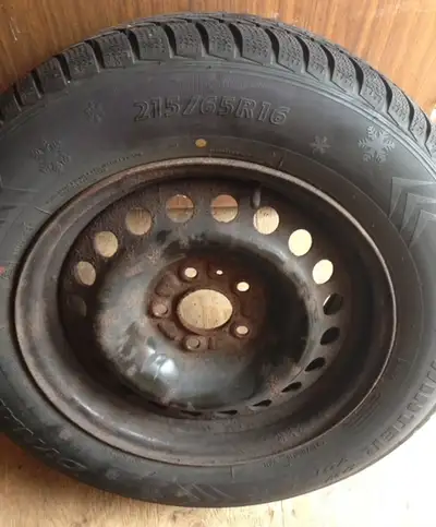 I've got 4 winter tires on rims (used only 1 season) that came off a 2009 Hyundai Tucson for $250.00...