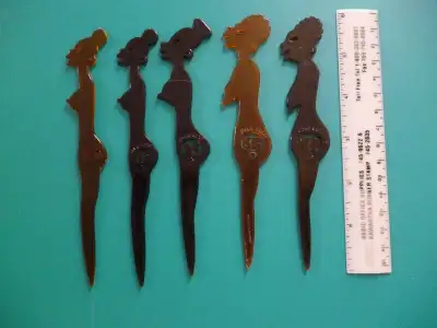 Zulu-lulu adult swizzle sticks 1950's/60's - Boobs as they age, View more