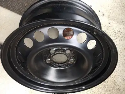 * NEW rims * steel 16" size 7Jx16H, ET 37, CB 66.6 mm, 5x112 mm bolt pattern. Perfect for spare or w...