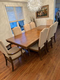 Clairmont table set with 8 seater chairs 