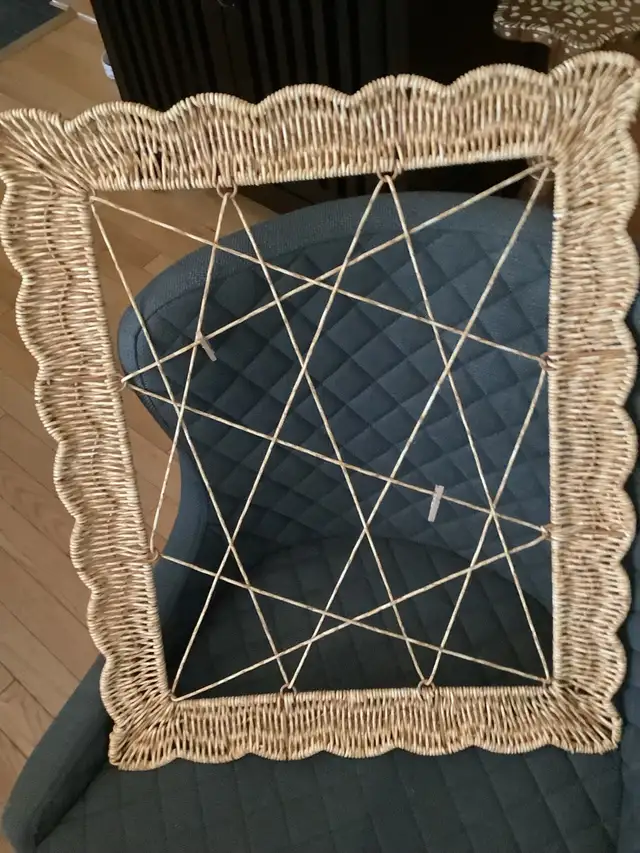 Rattan Display Frame 18 x 22 Inches