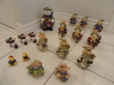 CHRISTMAS CERAMIC SNOWMAN FIGURINE DECORATIONS, View more