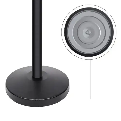 2-Pack Crowd Control 36" Black Stanchion 6.5 Foot Retrac. Belts63804731988099123